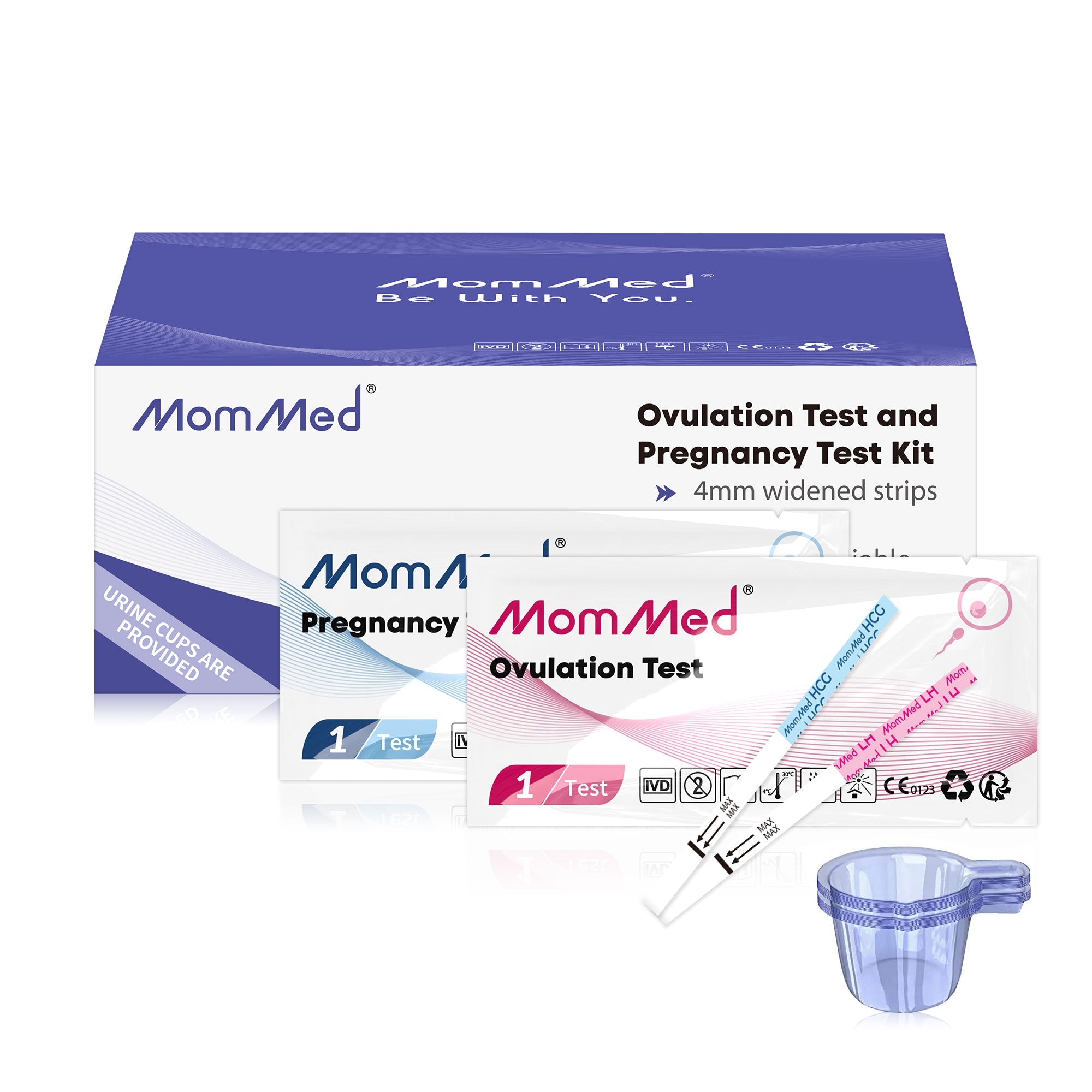 Ovulation and Pregnancy Test Strips Combo Kit 25+80