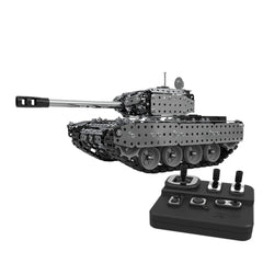 952Pcs DIY 3D Assembly Metal RC Tank Military Model Kit Toy