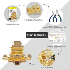 SmartBabyKid™ 3D Tengwang Pavilion Metal Model Kit