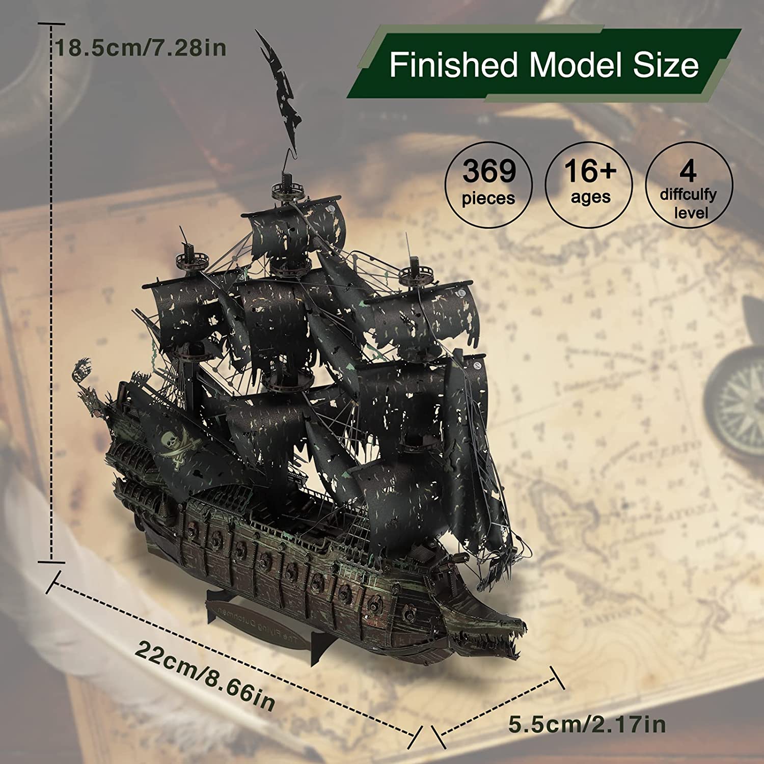 SmartBabyKid™ Flying Dutchman Pirate Ship Model Kits