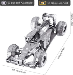 SmartBabyKid™ Silver Formula Car Model Kits