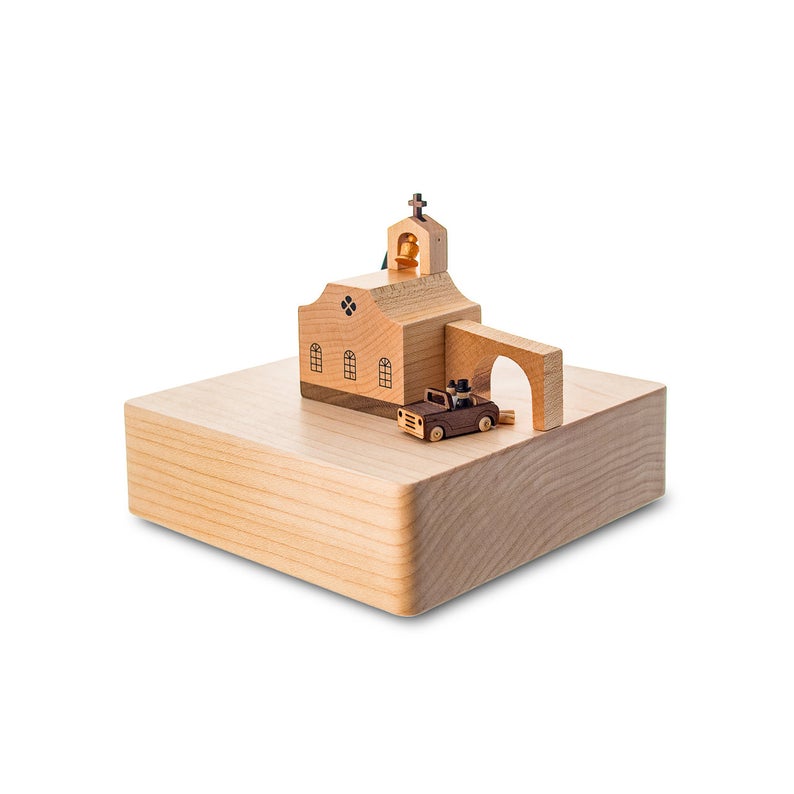 Wedding Church - Wooden Music Box