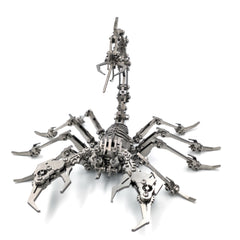 Detachable 3D Metal Puzzle Scorpion DIY Model Kit 3D Jigsaw Puzzles for Adults Golden + Silver