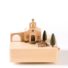 Wedding Church - Wooden Music Box