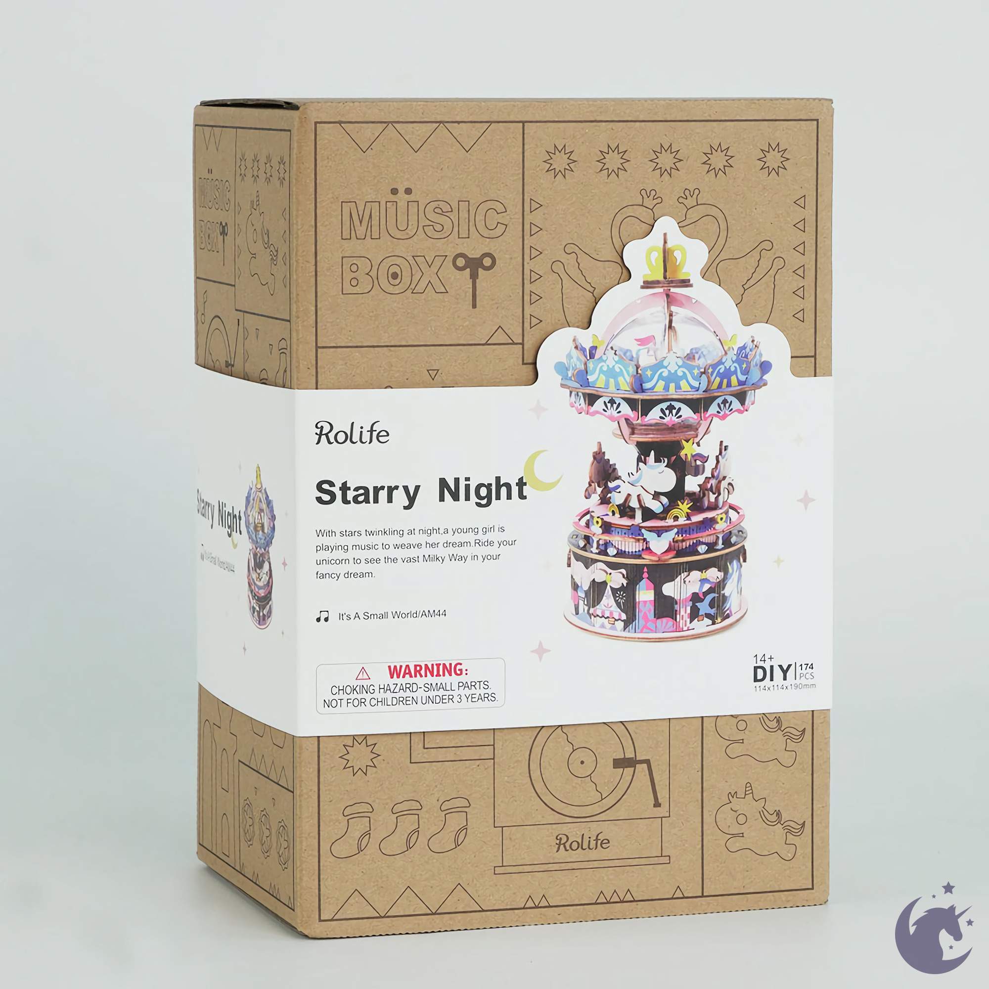 Starry Night | Robotime AM44 DIY Music Box Puzzle